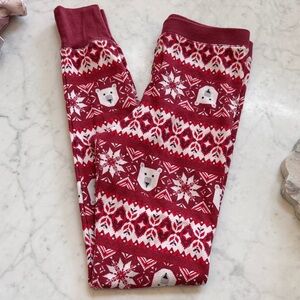 Old Navy Red and White Patterned Pajama Pants